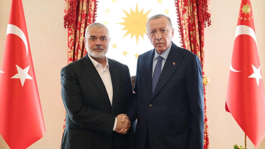 Erdogan-rencontre-le-chef-politique-du-Hamas